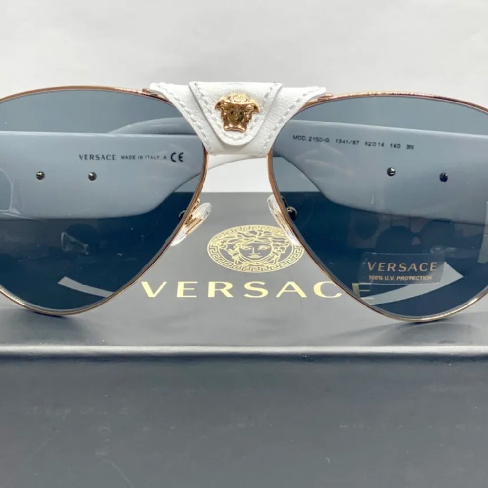 WHITE VERSACE SUNGLASSES